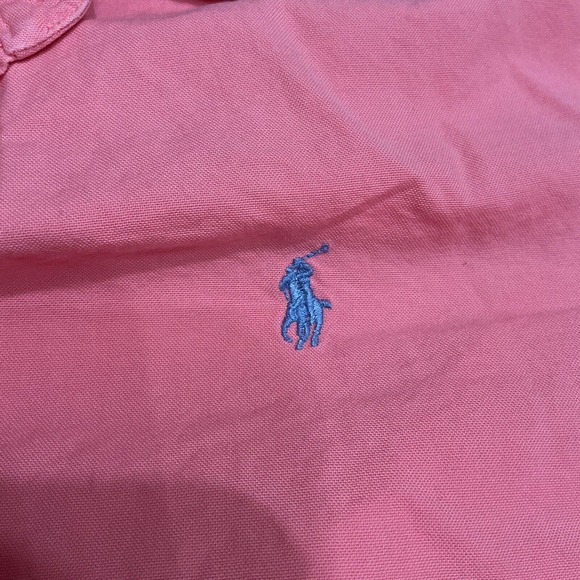 Ralph Lauren Relaxed Fit Shirt Long Sleeve Button Up Pink Cotton Men's XL - Picture 4 of 5